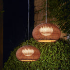 Ritta Retro Lantern Pendant Light Bamboo Acrylic
