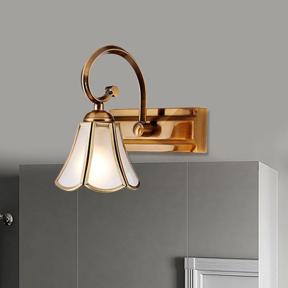 Ray Wall Lamp Vintage Flower Glass Kitchen