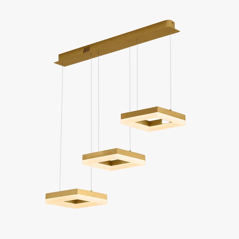 Arisha Modern Cluster 3 Lights Pendant Light Square