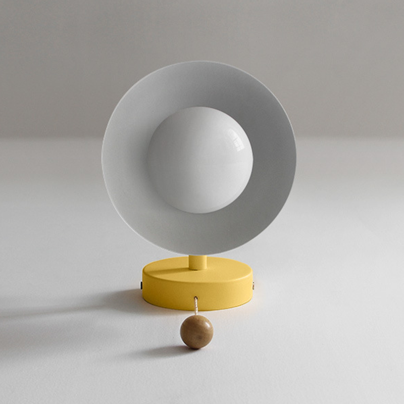 Valentina Modern LED Wall Lamp Glass Bedroom White/Yellow/Pink/Green