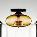 Arisha Industrial Art Deco Globe Flush Mount Ceiling Light - image 2