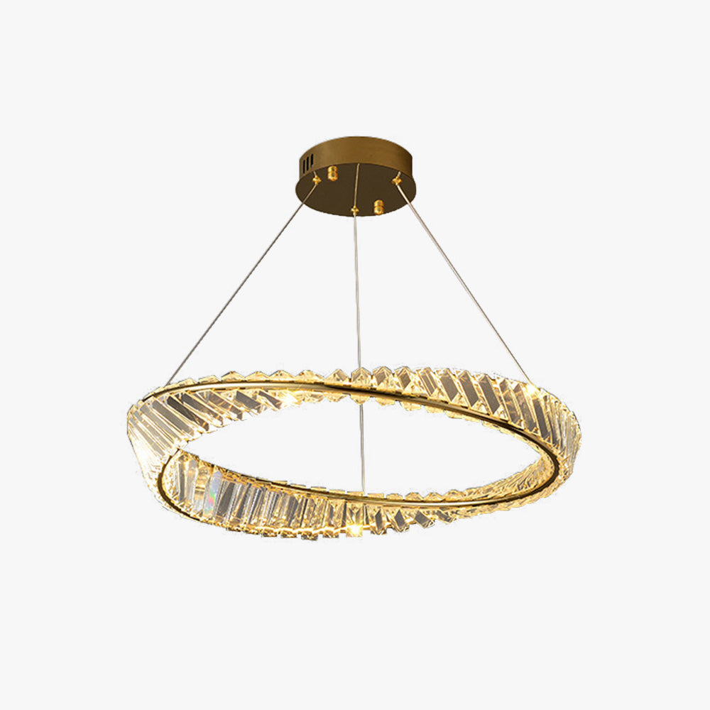 Kristy Modern Luxury Round Glass Chandelier