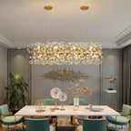 Arisha Luxury Lineal Flower Chandelier Crystal