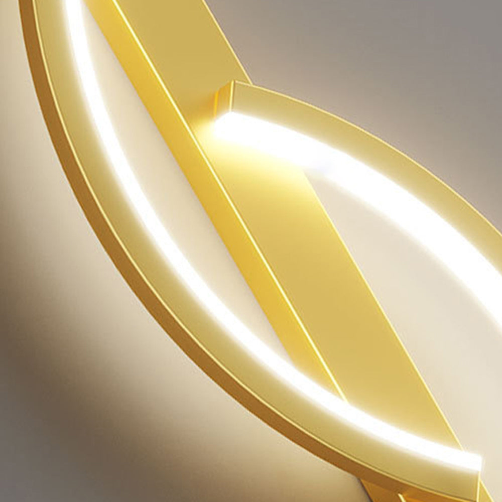 Arisha Modern Linear Wave Bedroom Wall Lamp Living Room