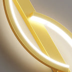 Arisha Modern Linear Wave Bedroom Wall Lamp Living Room
