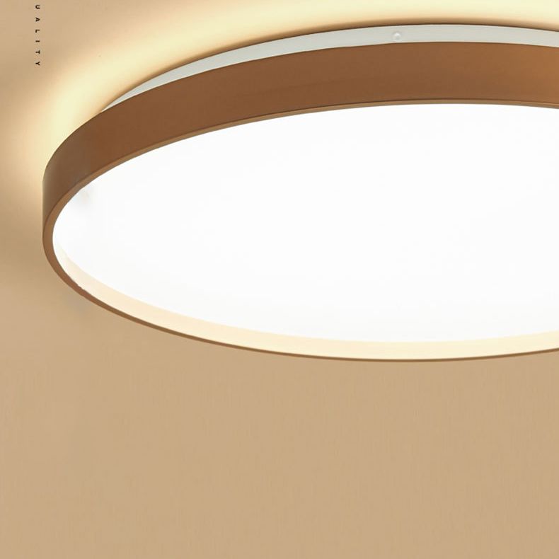 Arisha Minimalist Round Acrylic Flush Mount Ceiling Light