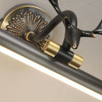 Arisha Modern Staghorn Shaped Vanity Mirror Front Wall Lamp Brass