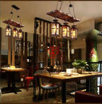 Epoch Retro 3 Lantern Linear Wood/, Chandelier