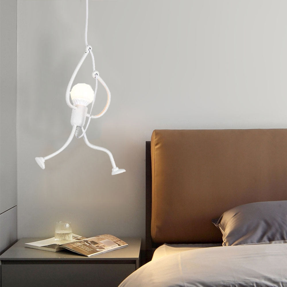 Mira Retro Modern Iron Man Pendant Light Living Room