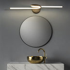 Arisha Foldable curved Vanity Mirror Front Wall Lamp Brass