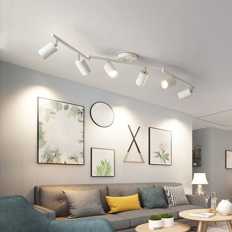 Arisha Cylindrical Modern LED Semi Flush Mount Spotlight