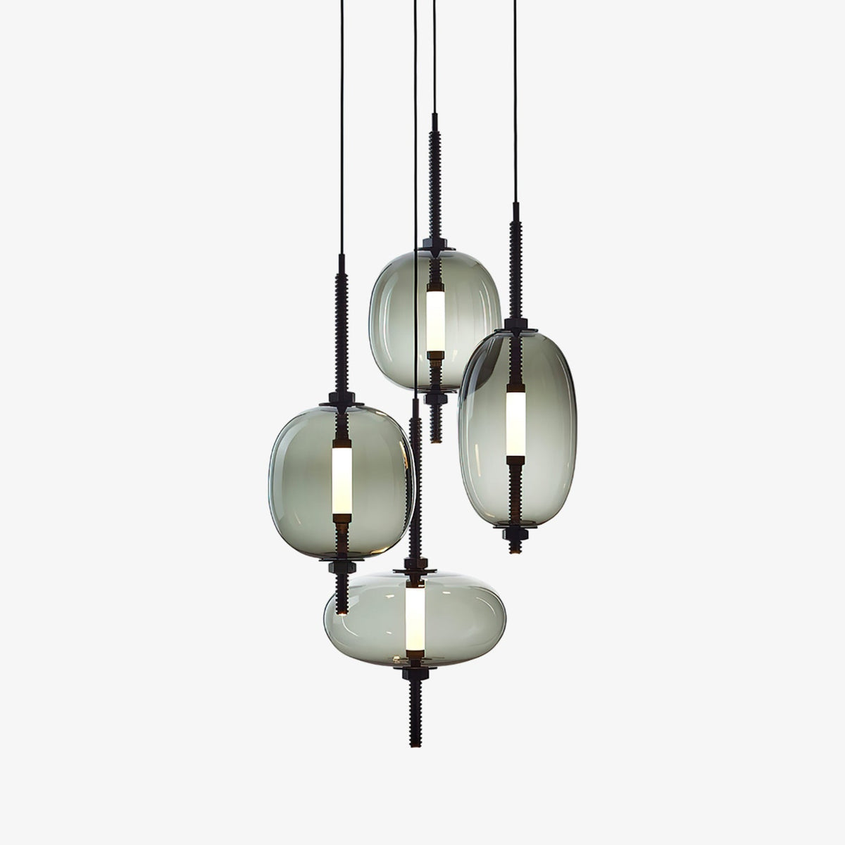 Under Vintage Glass Pendant Light