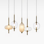 Under Vintage Glass Pendant Light