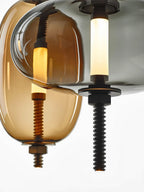 Under Vintage Glass Pendant Light