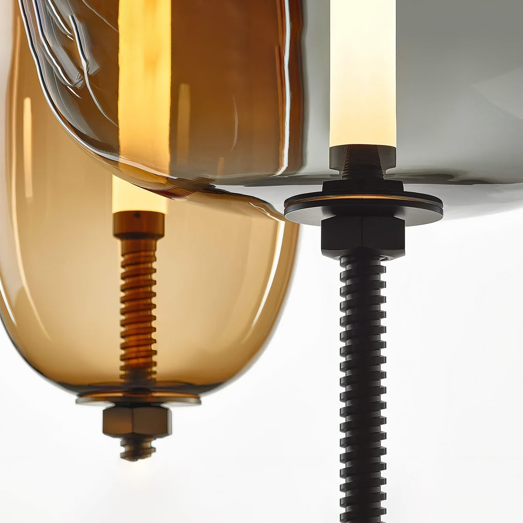 Under Vintage Glass Pendant Light