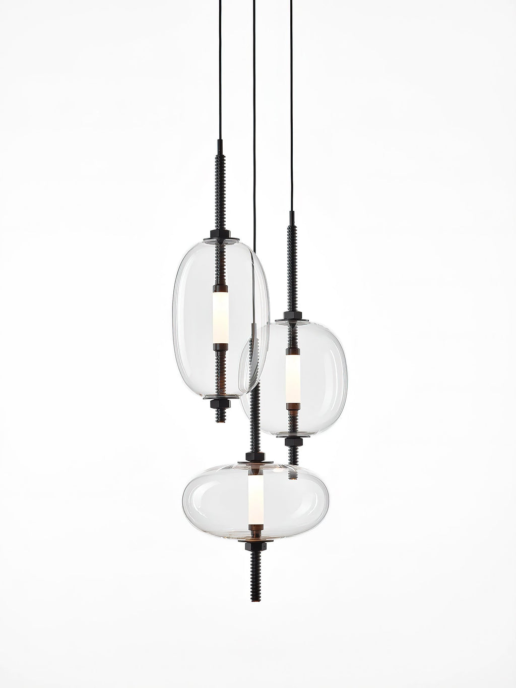 Under Vintage Glass Pendant Light