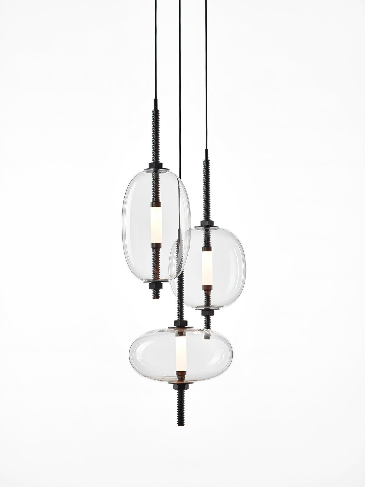 Under Vintage Glass Pendant Light