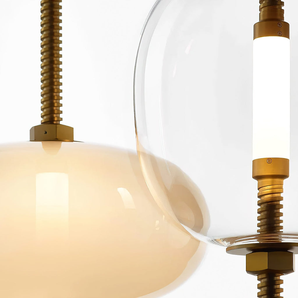 Under Vintage Glass Pendant Light