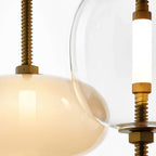 Under Vintage Glass Pendant Light