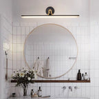 Arisha Industrial Linear Vanity Wall Lamp Brass Bathroom