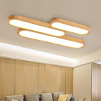 Muto Nordic Minimalist Oval LED Flush Mount Ceiling Light