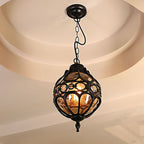 Epoch Loft Sphere Vintage Farmhouse Rustic Pendant Light Black Bronze Dining Room