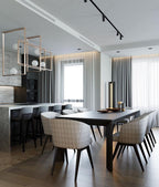 Lustra Chandelier Mondrian Glass Brass Geometric Modern