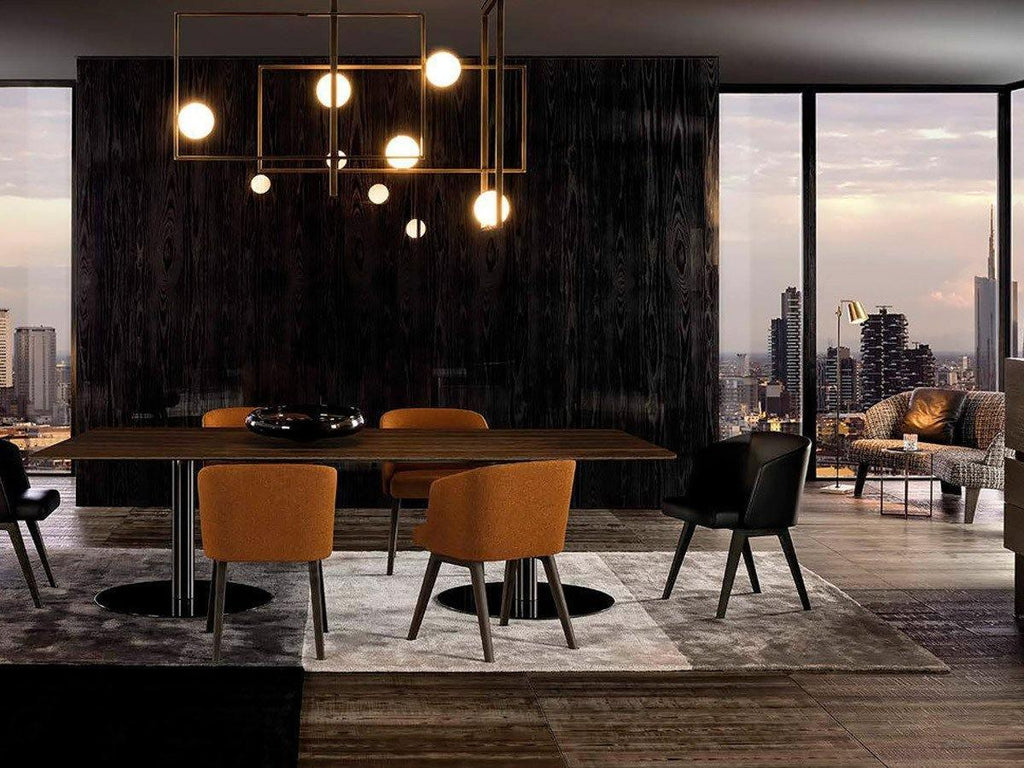 Lustra Chandelier Mondrian Glass Brass Geometric Modern