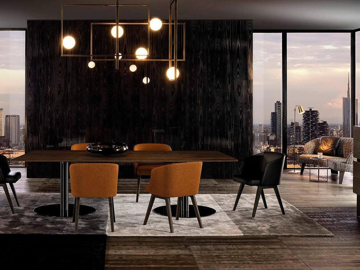 Lustra Chandelier Mondrian Glass Brass Geometric Modern
