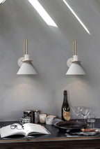 Lustra Wall Lamp Black Gold Minimalist