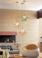 Lustra Pendant Lamp Glass Petal Shaped Kitchen