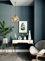 Lustra Pendant Lamp Glass Petal Shaped Kitchen