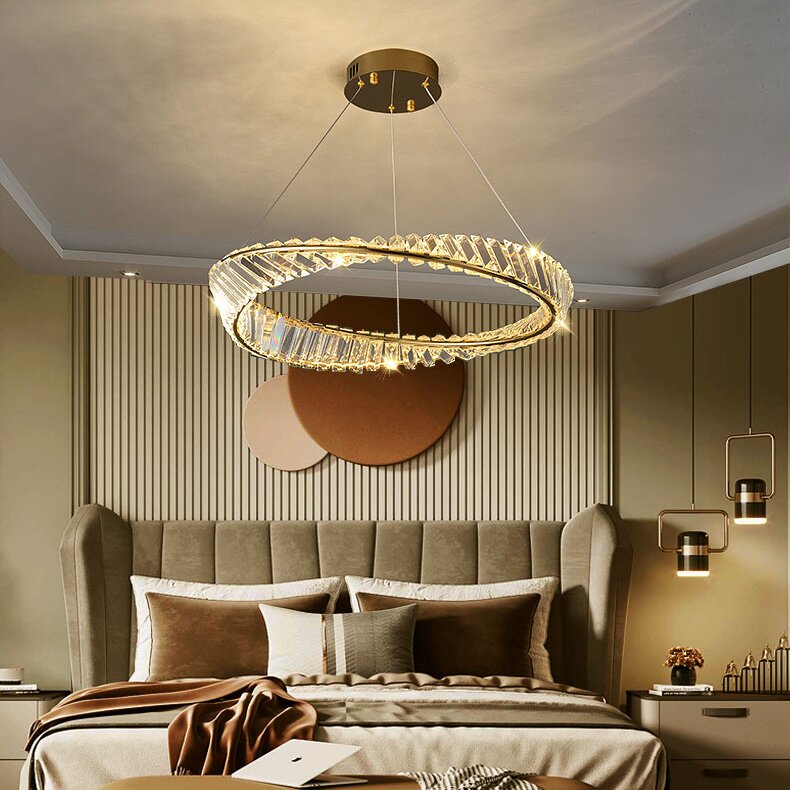 Kristy Modern Luxury Round Glass Chandelier