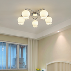 Arisha Industrial LED Flush Mount Ceiling Light Bedroom Living Room