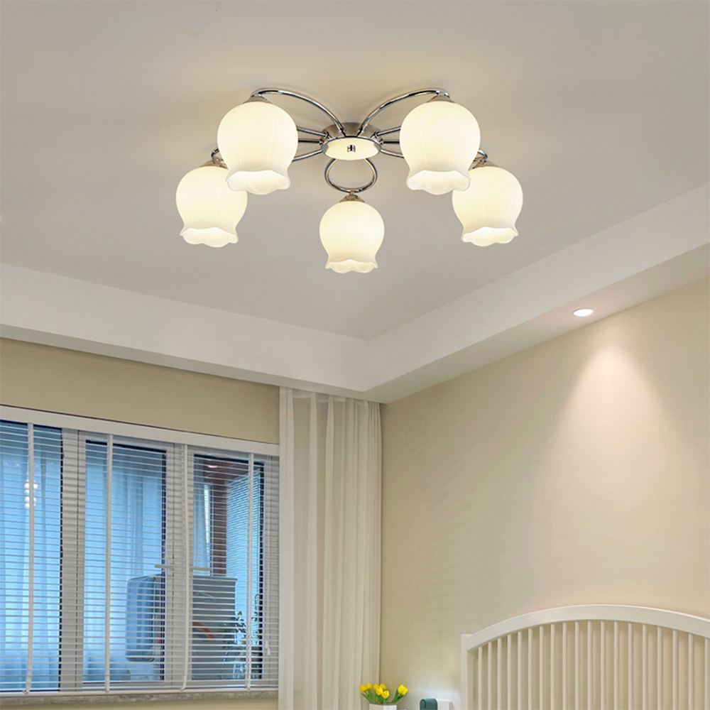 Arisha Industrial LED Flush Mount Ceiling Light Bedroom Living Room