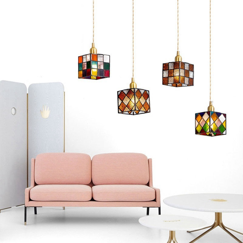 Valentina Retro LED Glass Pendant Light Bedroom Dining Room