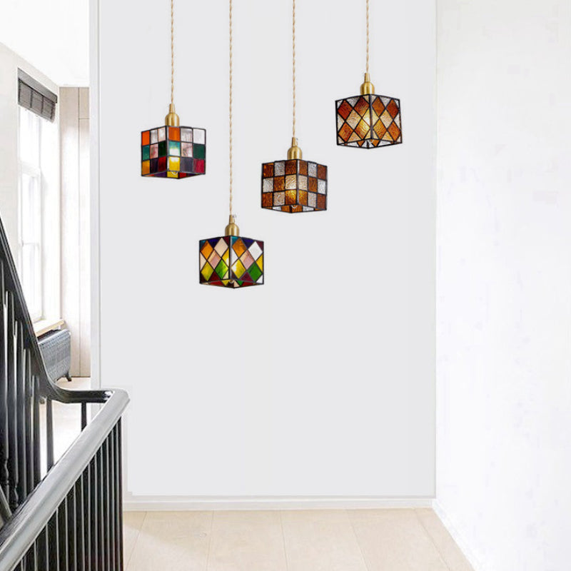 Valentina Retro LED Glass Pendant Light Bedroom Dining Room