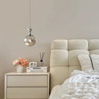 Valentina Retro LED Pendant Light Chrome /Acrylic Bedroom