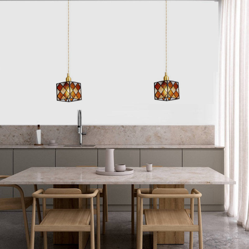 Valentina Retro LED Glass Pendant Light Bedroom Dining Room