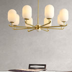 Valentina Nordic Glass Lantern Chandelier Living Room