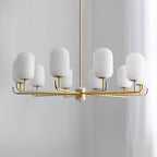 Valentina Nordic Glass Lantern Chandelier Living Room