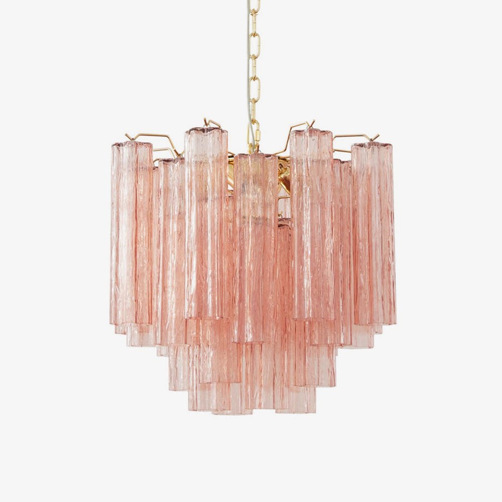 Aurora Chandelier Glass Tube Layered Luxury