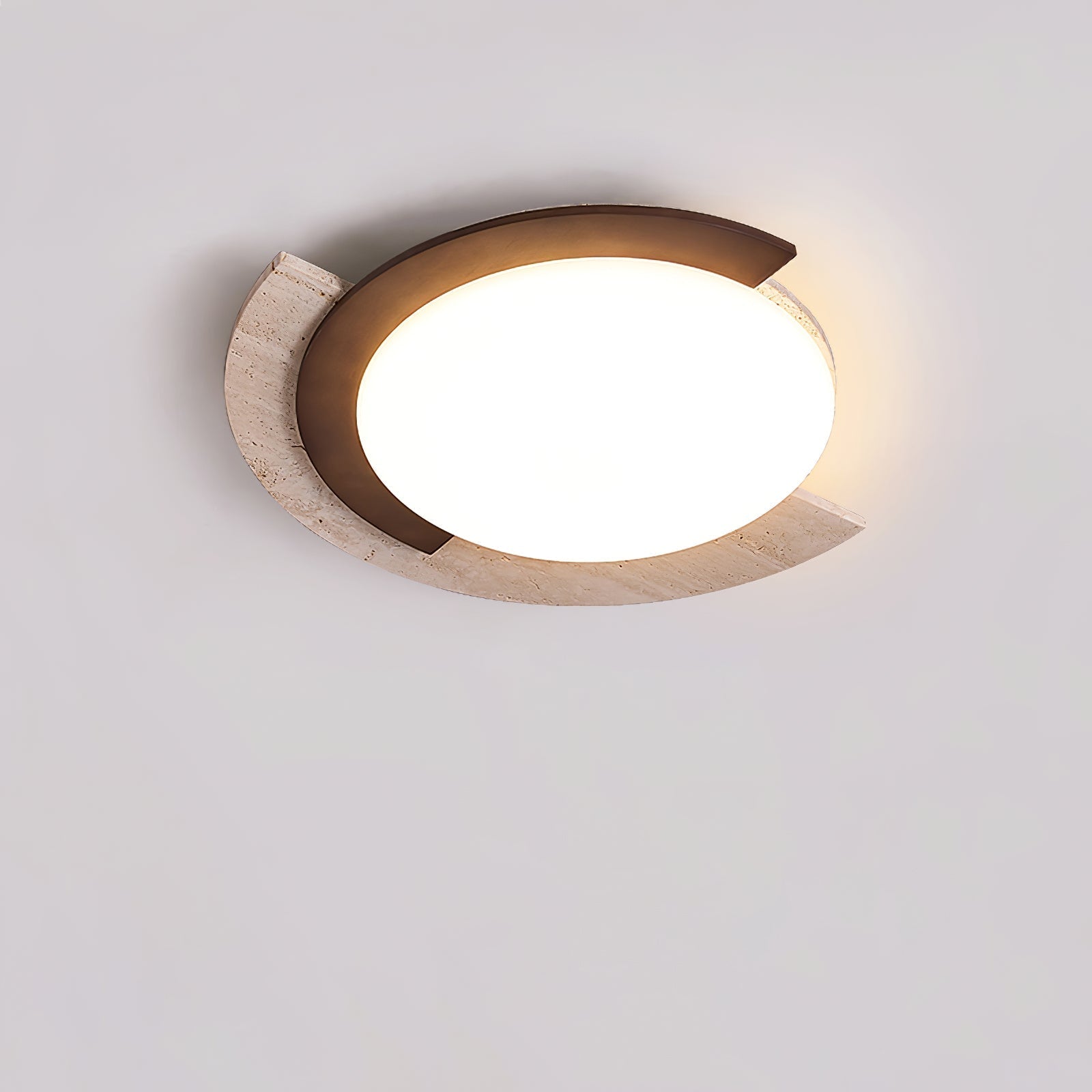 Alaric Modern Travertine Ceiling Light