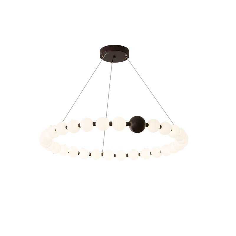 Celestial Modern Ring Metal Acrylic Chandelier