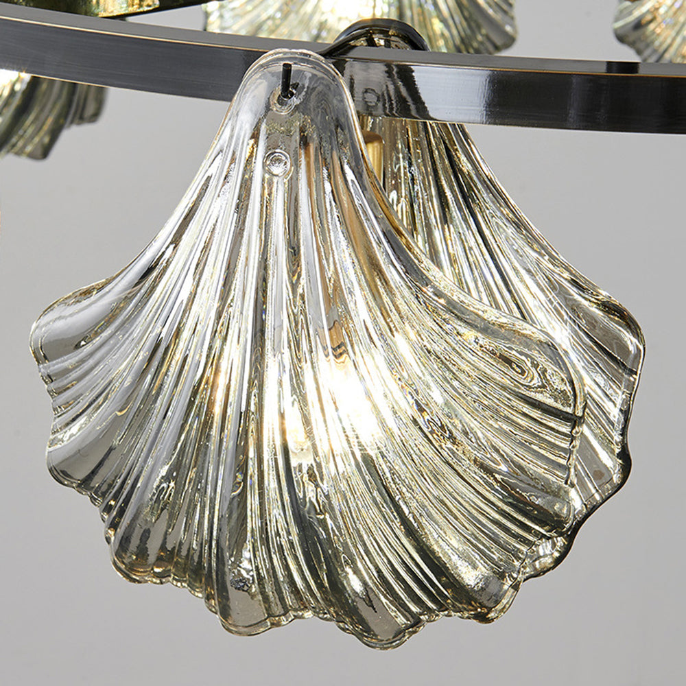 Kristy Modern Annular And Glass Pendant Light