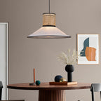 Ritta Modern Rattan FabricPendant Light