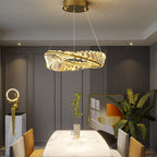 Kristy Modern Luxury Round Glass Chandelier