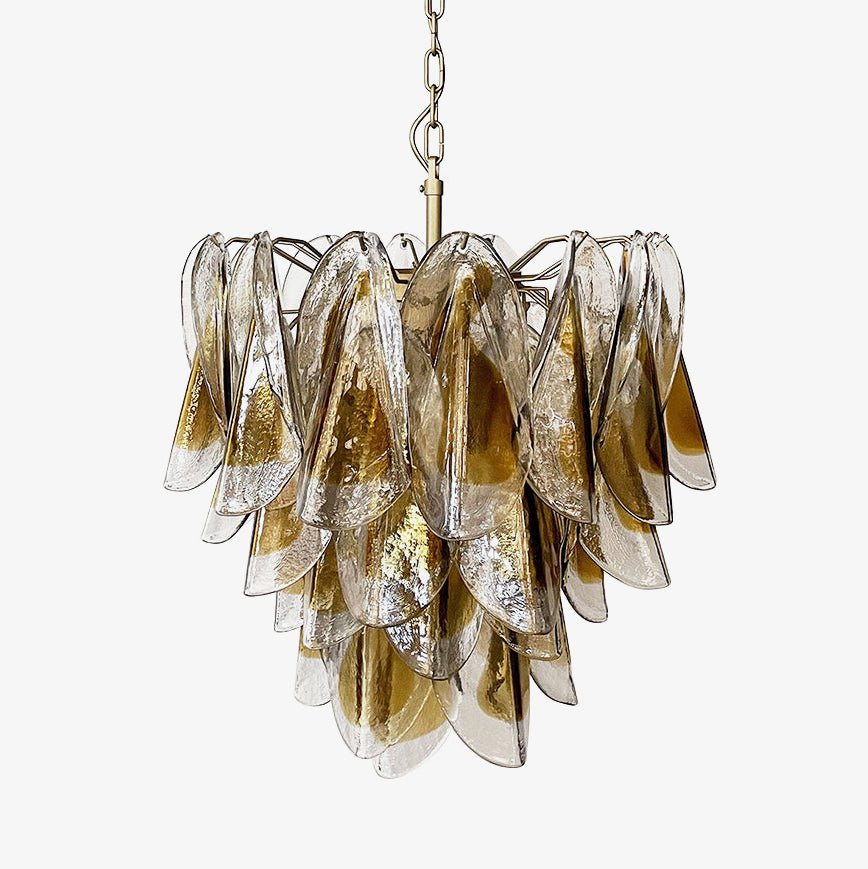 Aurora Chandelier Isabella Gold Petal Layered
