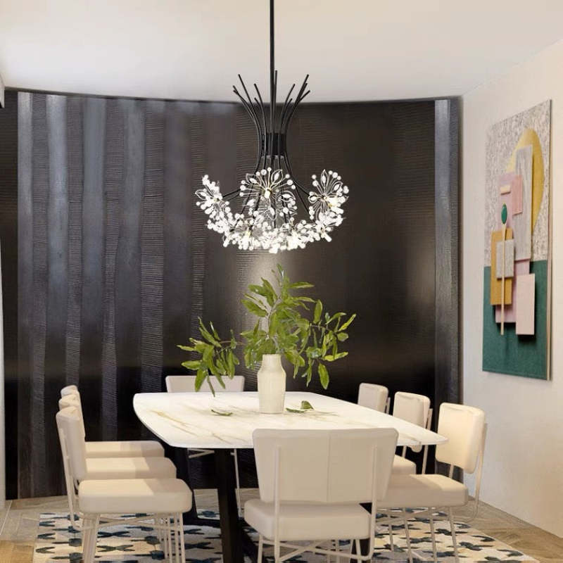 Arisha Modern Art Deco Crystal Sputnik Chandelier