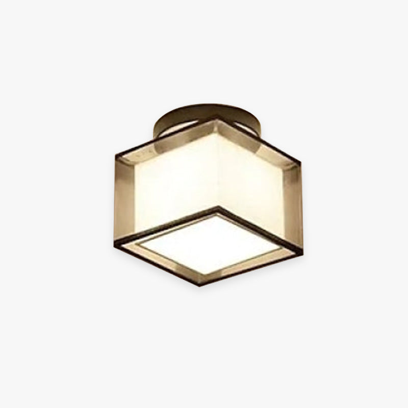 Arisha Modern & Fabric Flush Mount Ceiling Light, 2 Style
